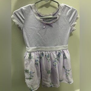 The Children's Place Lavender Dress with Floral Skirt